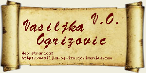 Vasiljka Ogrizović vizit kartica